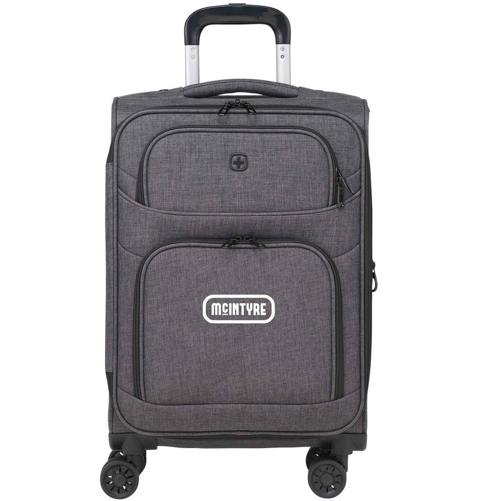 Wenger Recycled Carry-On Luggage, 21 Inch Transfer - Graphite - Front 2