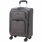 Wenger Recycled Carry-On Luggage, 21 Inch Transfer - Graphite - Left Angle 2