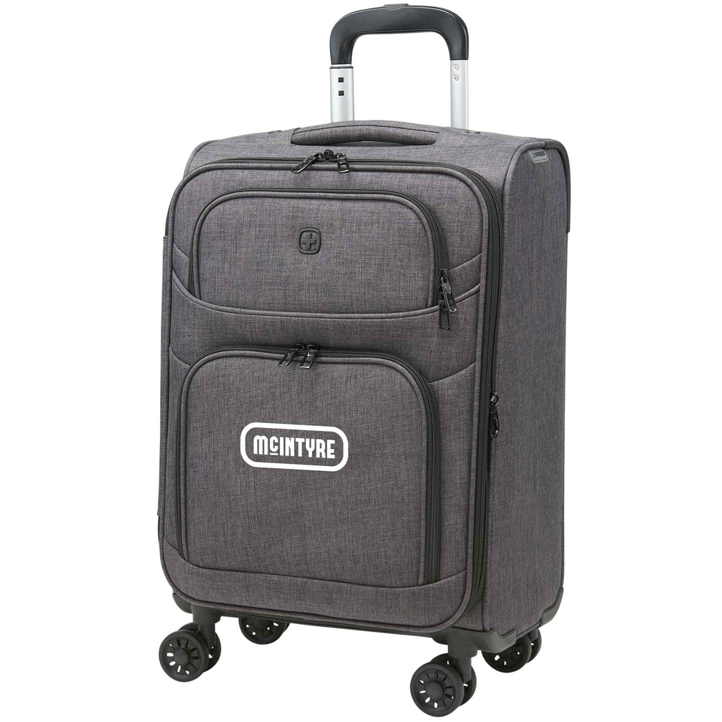 Wenger Recycled Carry-On Luggage, 21 Inch Transfer - Graphite - Left Angle