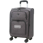 Wenger Recycled Carry-On Luggage, 21 Inch Transfer - Graphite - Left Angle