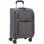 Wenger Recycled Carry-On Luggage, 21 Inch Transfer - Graphite - Right Angle 2