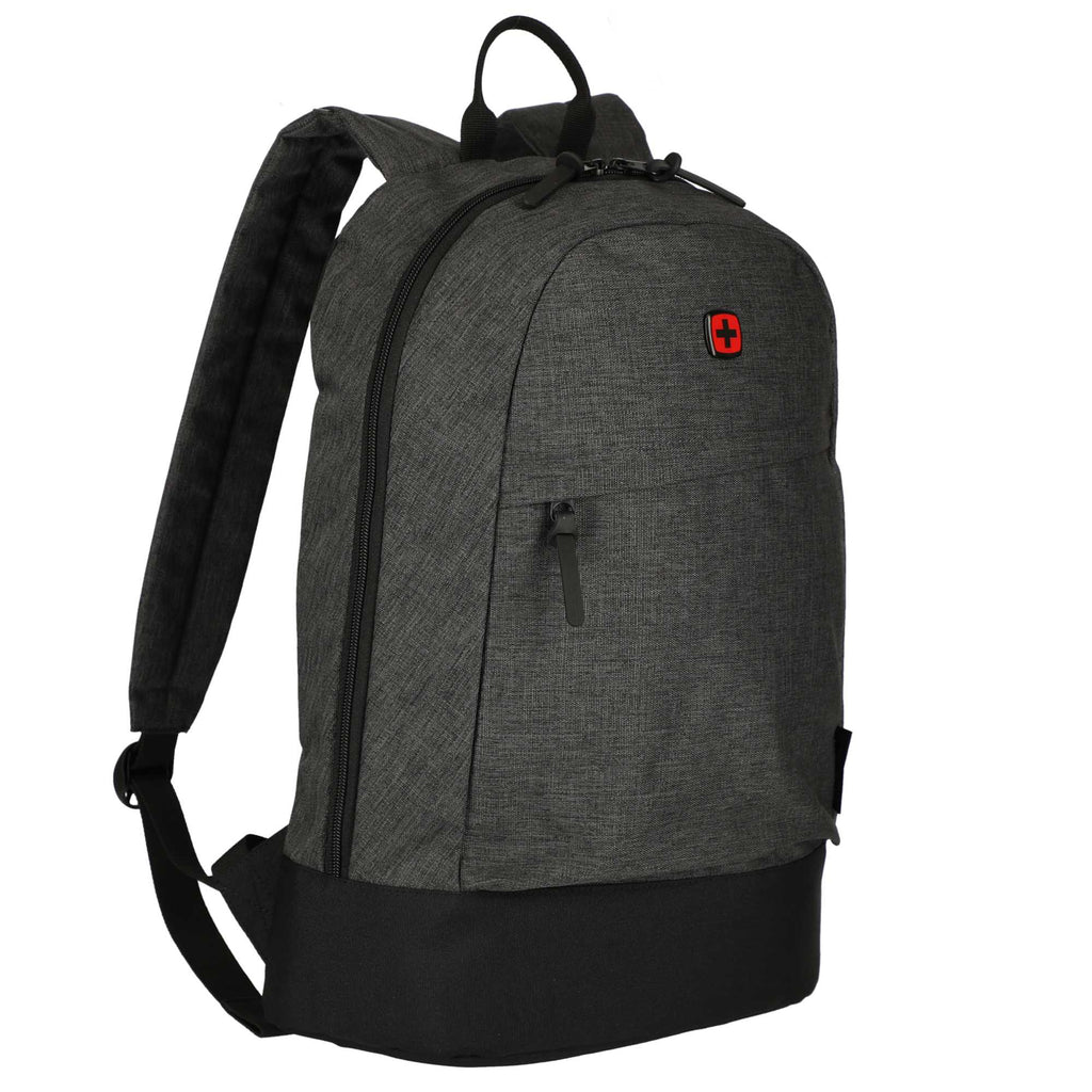 Wenger Rush Recycled Laptop Backpack, 15 Inch Embroidery - Black - Right Angle 2