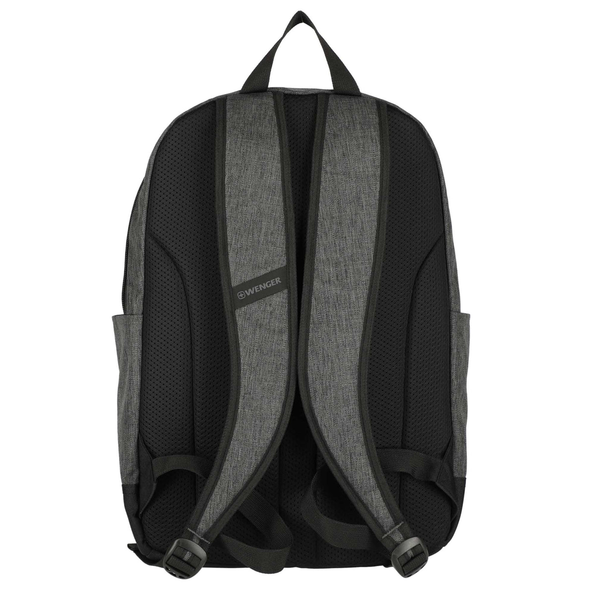 Wenger Storm Recycled Laptop Backpack, 15 Inch Embroidery - Black - Back