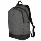 Wenger Storm Recycled Laptop Backpack, 15 Inch Embroidery - Black - Left Angle