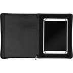 Wenger Tech Zip Padfolio in Recycled Polyester Debossing - Black - Propped 2