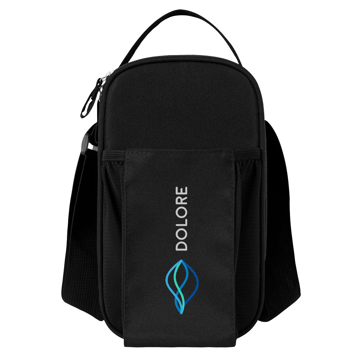 Weston Four Can Cooler Sling Bag in Recycled PET - Black - Colorbrite