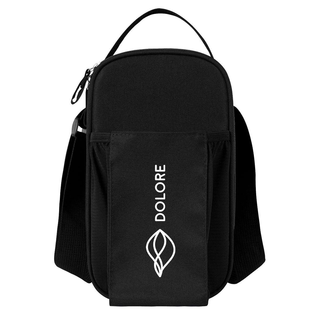 Weston Four Can Cooler Sling Bag in Recycled PET - Black - Silk Screen