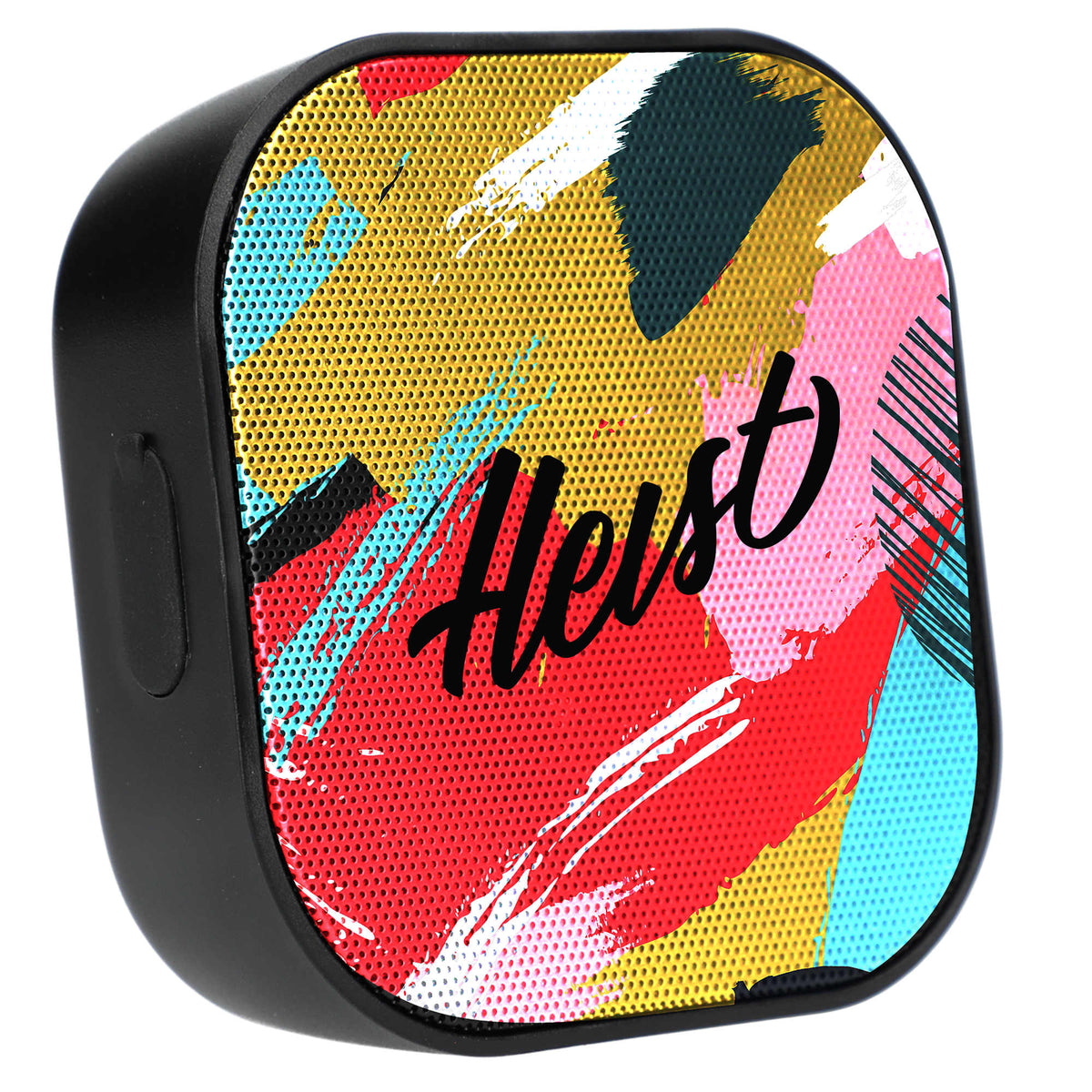 Whammo Bluetooth Speaker in Recycled Plastic Full Color - Black - Right Angle