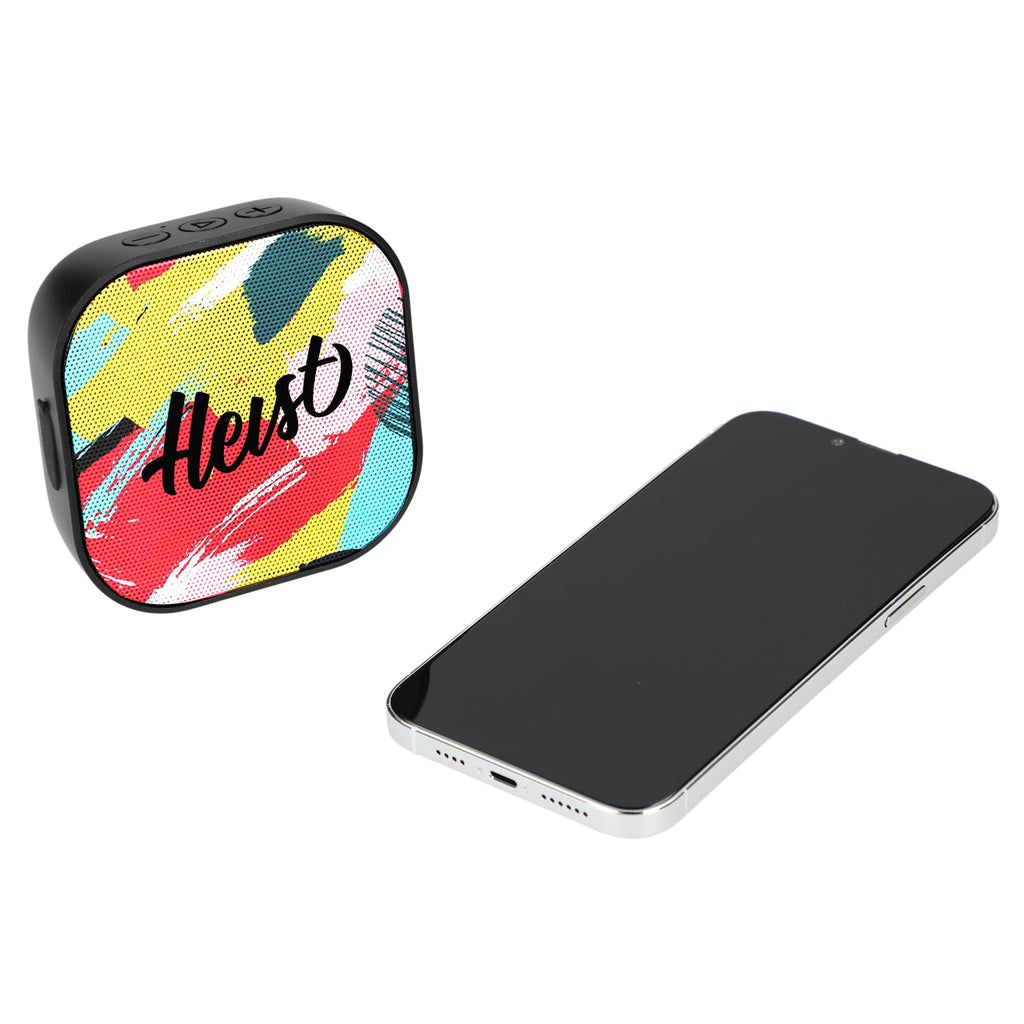 Whammo Bluetooth Speaker in Recycled Plastic Full Color - Black - Right Side 2