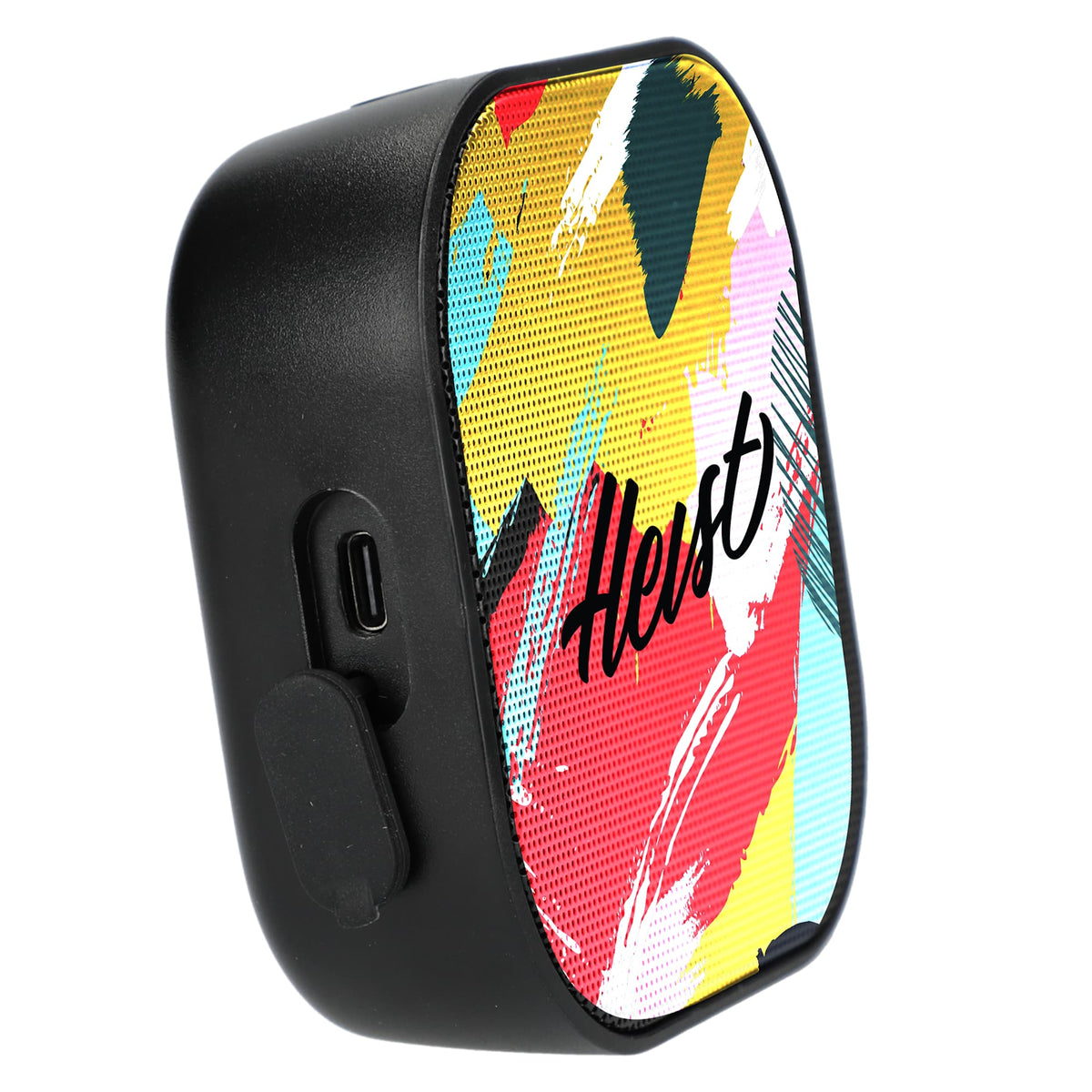 Whammo Bluetooth Speaker in Recycled Plastic Full Color - Black - Right Side