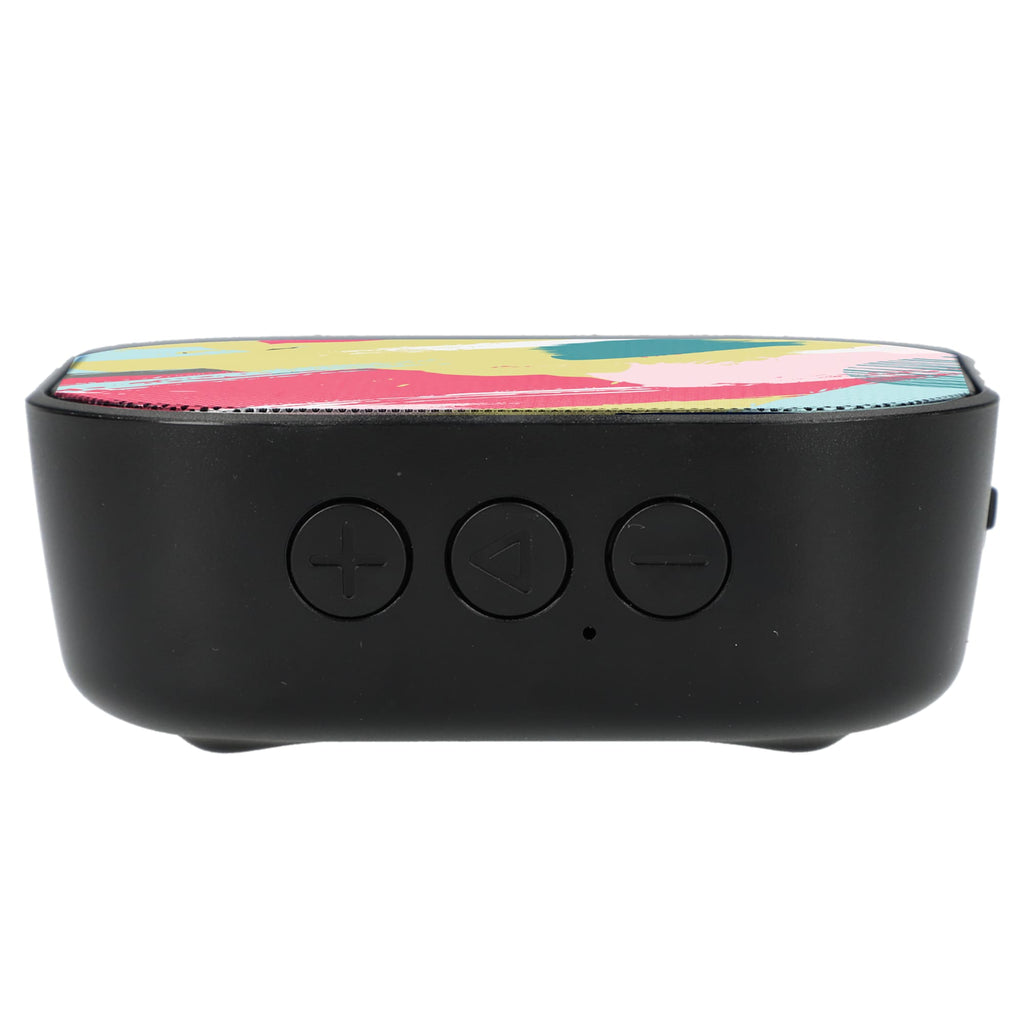 Whammo Bluetooth Speaker in Recycled Plastic Full Color - Black - Top