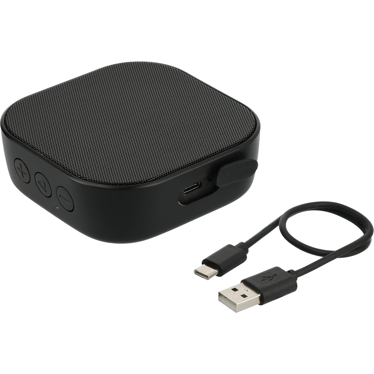 Whammo Compact Bluetooth Speaker, 3W Full Color - Black - Right Angle