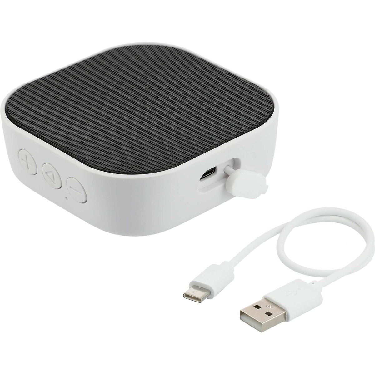 Whammo Compact Bluetooth Speaker, 3W Full Color - White - Right Angle