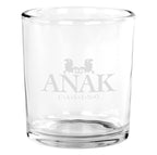 Whiskey Glass, 10.5 oz - Clear - Laser