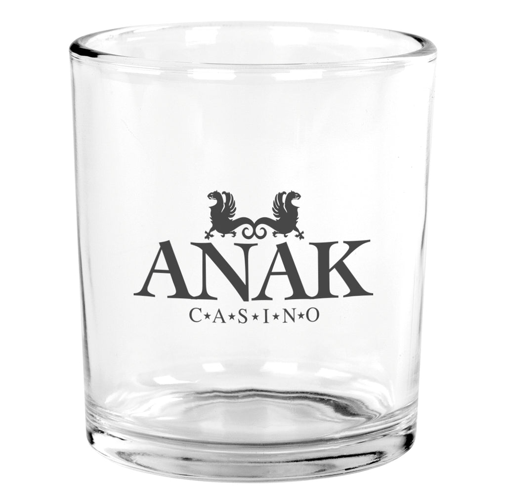 Whiskey Glass, 10.5 oz - Clear - Silk Screen