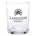Whiskey Glass, 13.5 oz Full Color - Clear - Silk Screen