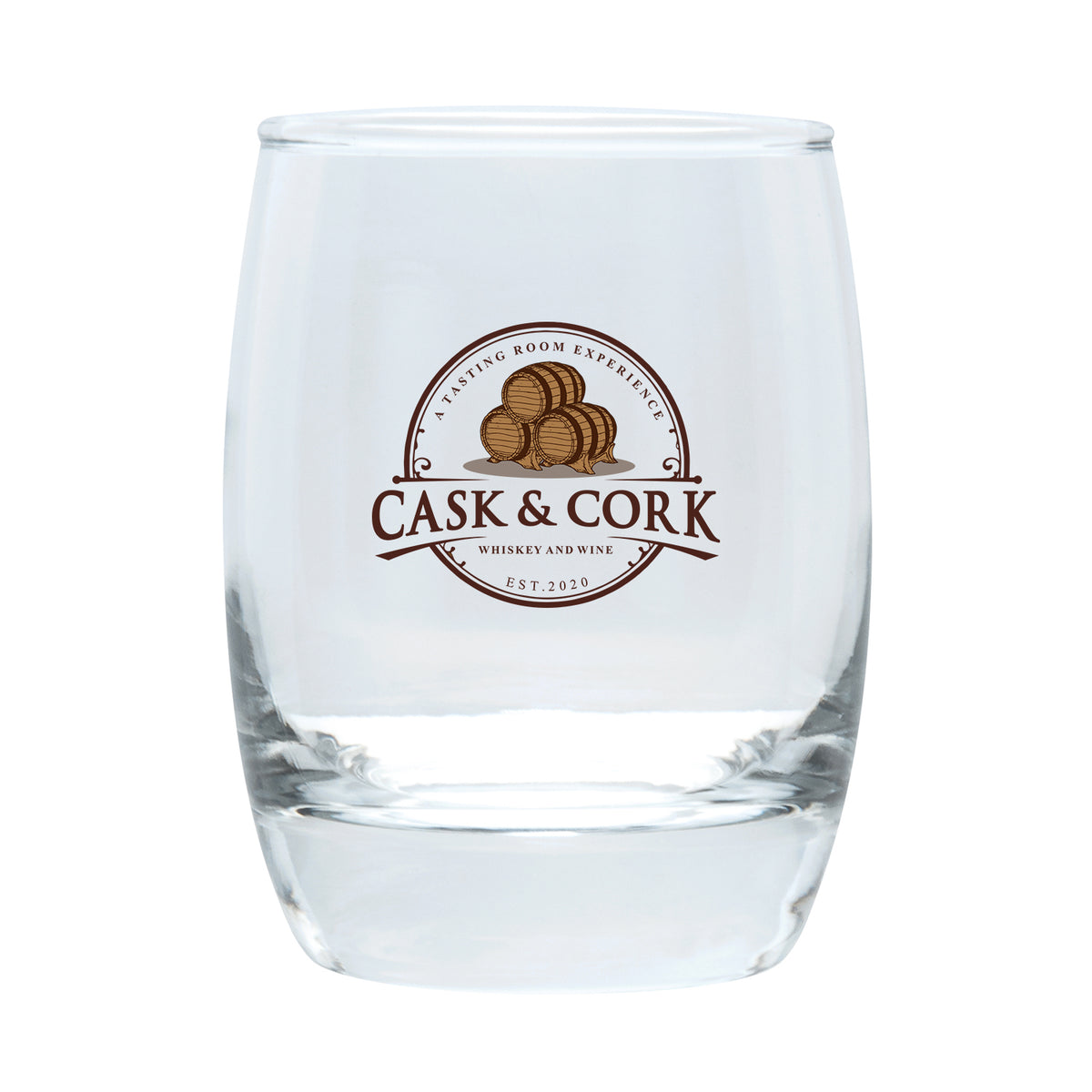 Whiskey Glass in Full Color, 6 oz - Full Color