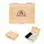 Whiskey Stone Ice Cubes in an FSC Bamboo Box - Silk Screen