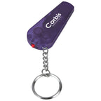 Whistle Light and Keychain - Purple - Pad Print