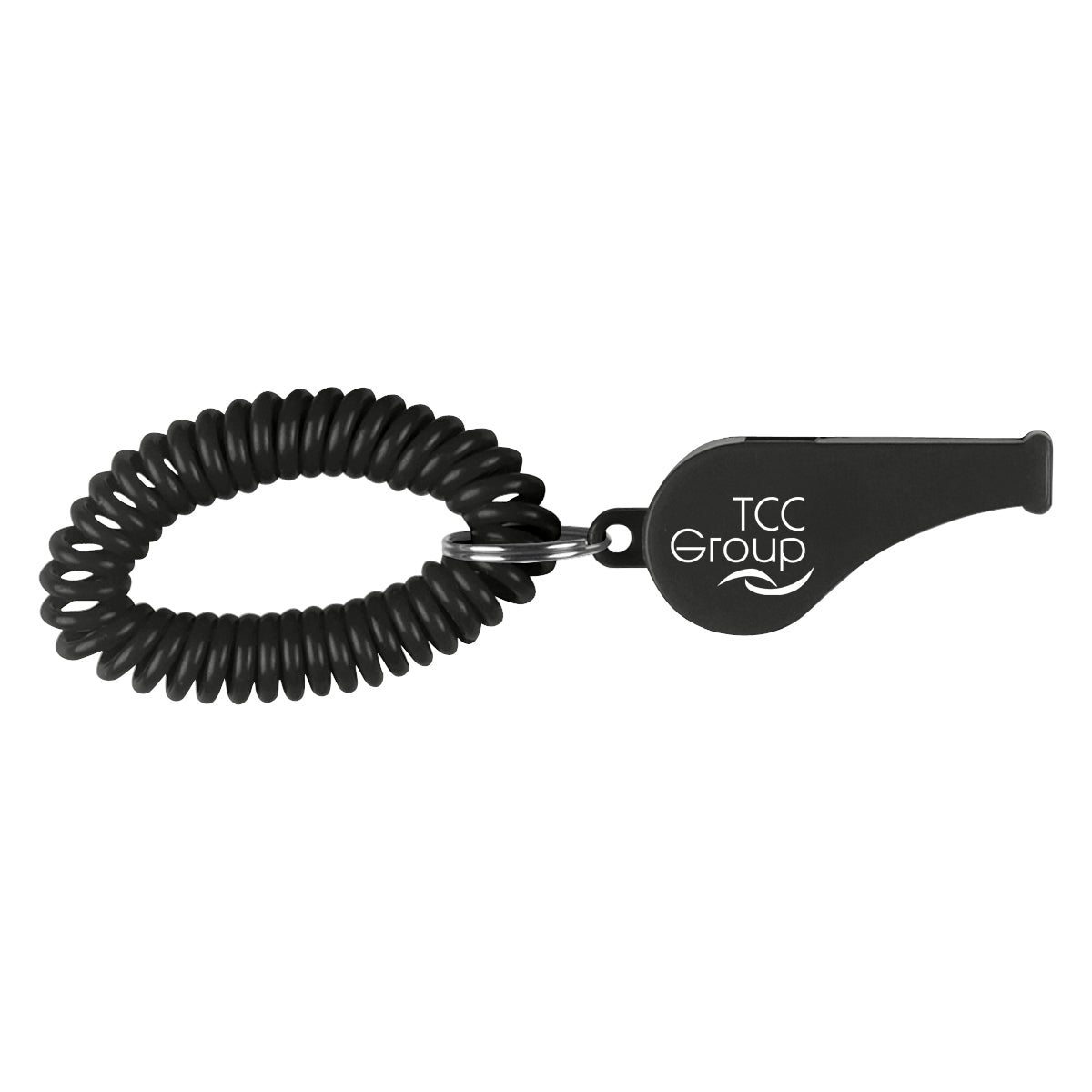 Whistle on a Coil, Recycled - Black - Pad Print