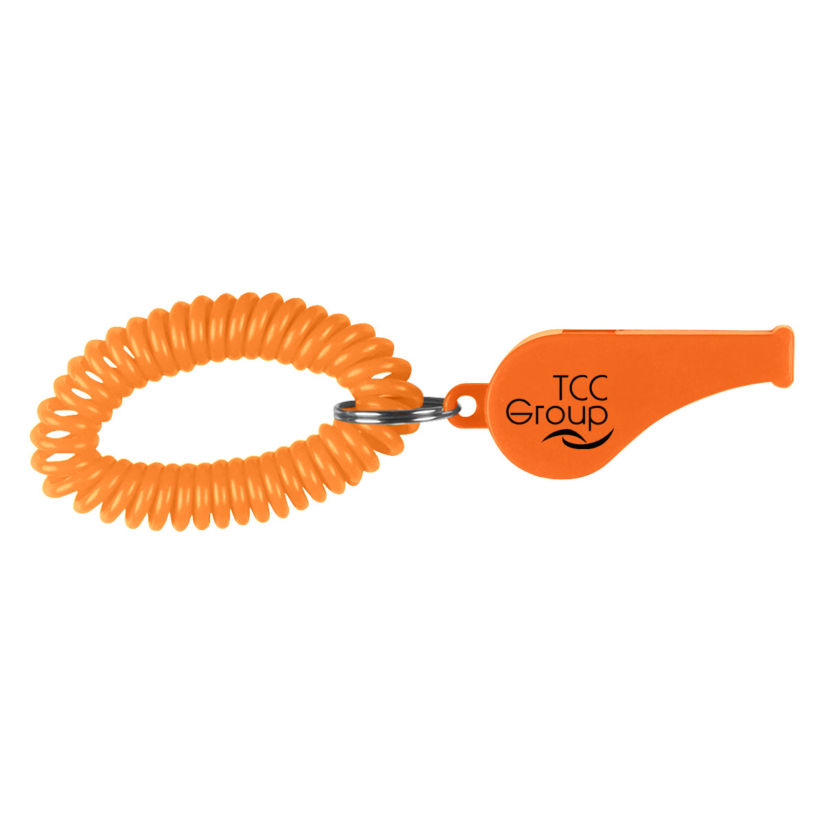 Whistle on a Coil, Recycled - Orange - Pad Print