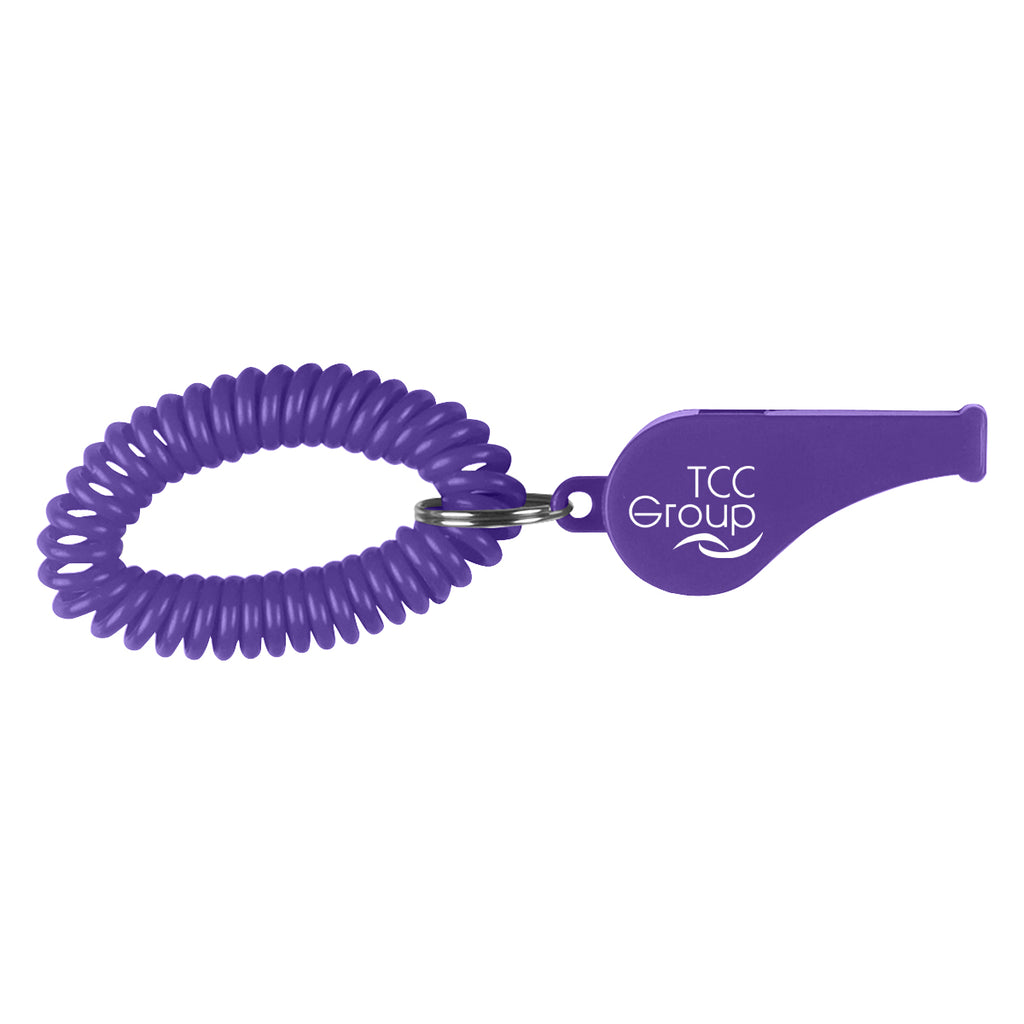 Whistle on a Coil, Recycled - Purple - Pad Print