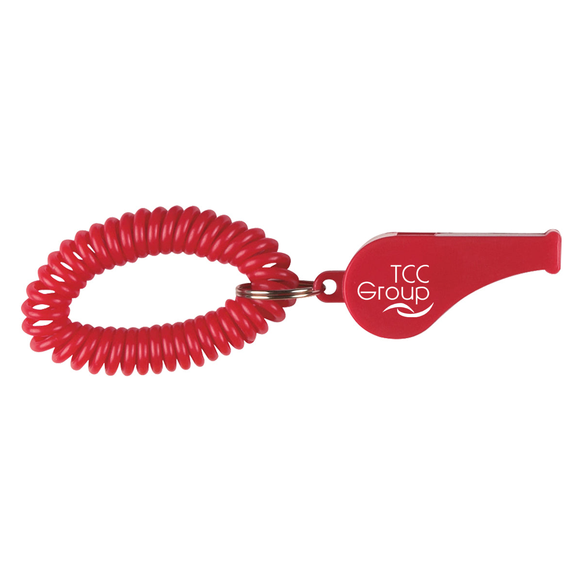 Whistle on a Coil, Recycled - Red - Pad Print