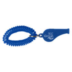 Whistle on a Coil, Recycled - Royal Blue - Pad Print