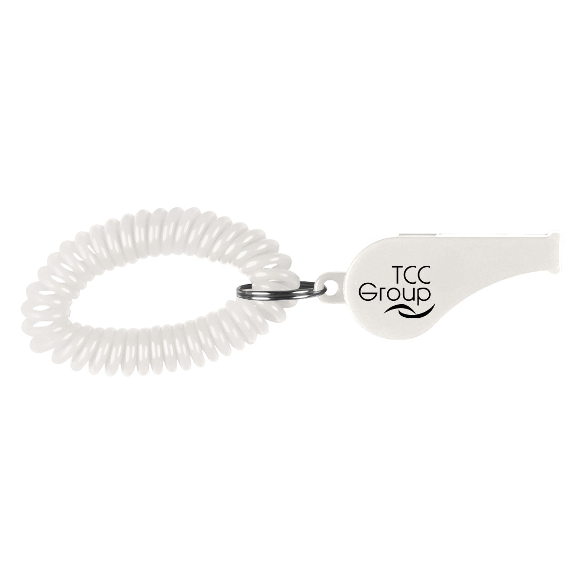 Whistle on a Coil, Recycled - White - Pad Print