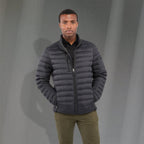 Whistler Lightweight Down Jacket for Men Embroidery - Black - Front On Model