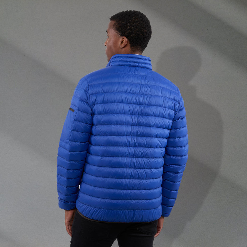 Whistler Lightweight Down Jacket for Men Embroidery - New Royal - Back On Model
