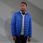 Whistler Lightweight Down Jacket for Men Embroidery - New Royal - Front On Model 4