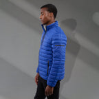 Whistler Lightweight Down Jacket for Men Embroidery - New Royal - Left Side On Model