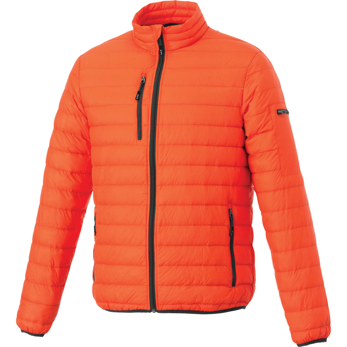Whistler Lightweight Down Jacket for Men Embroidery - Orange - Front Flat
