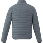 Whistler Lightweight Down Jacket for Men Embroidery - Steel Grey - Back Flat