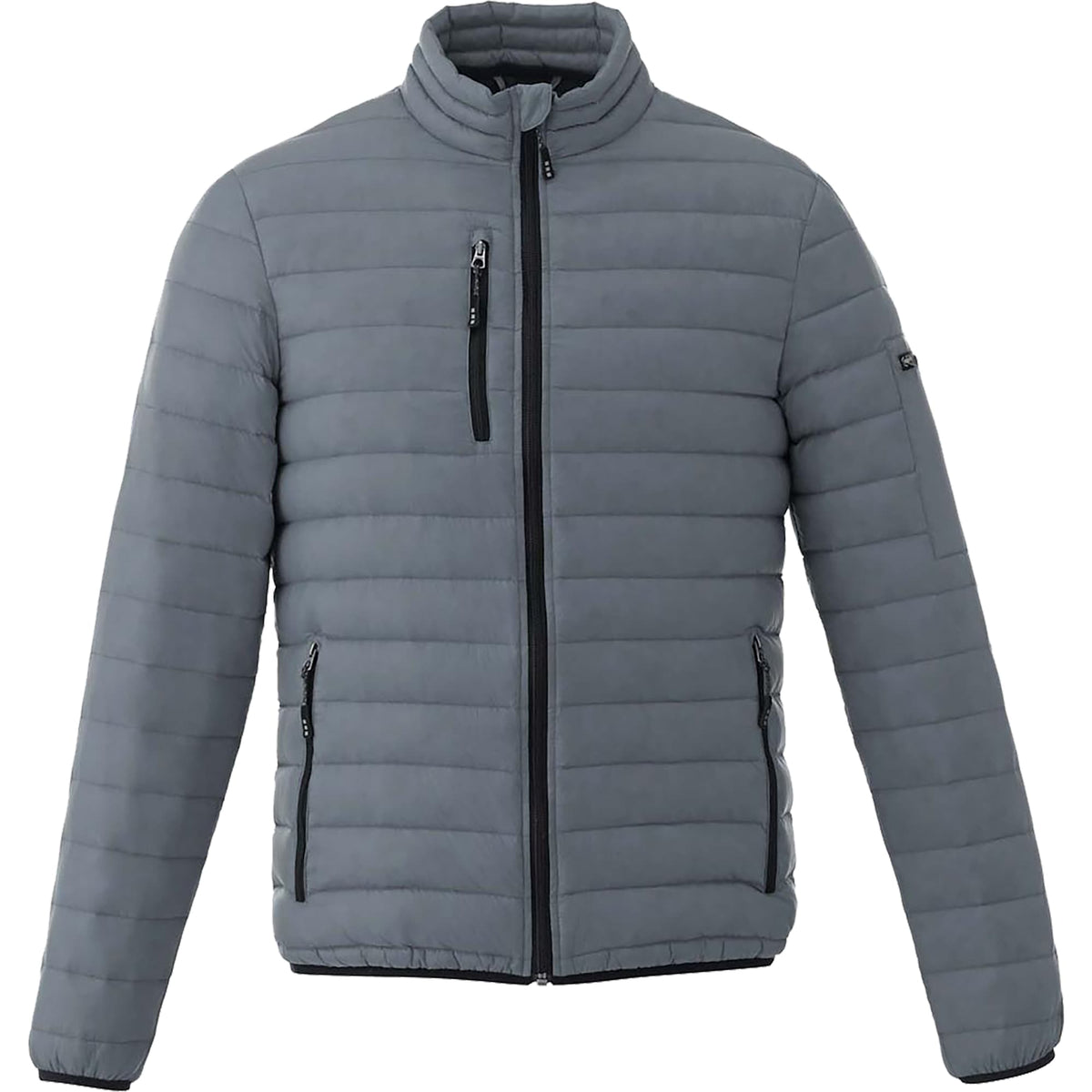 Whistler Lightweight Down Jacket for Men Embroidery - Steel Grey - Front