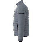 Whistler Lightweight Down Jacket for Men Embroidery - Steel Grey - Left Side