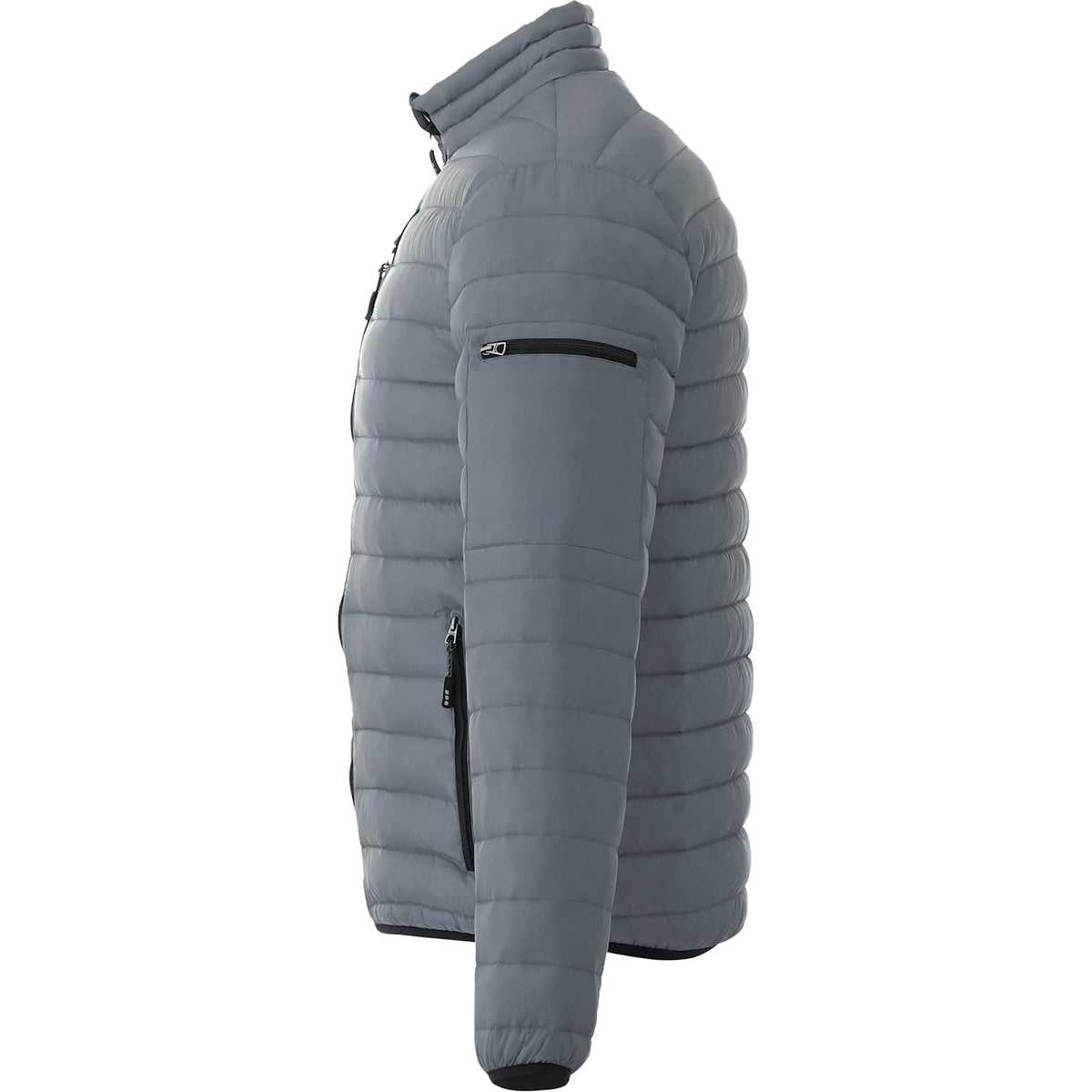Whistler Lightweight Down Jacket for Men Embroidery - Steel Grey - Left Side
