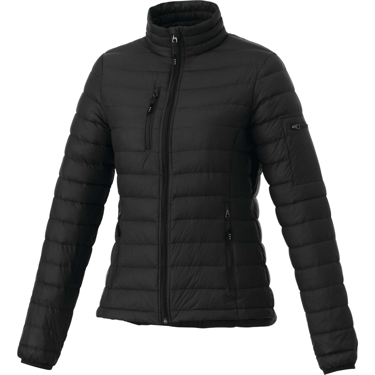 Whistler Lightweight Down Jacket for Women Embroidery - Black - Front Flat