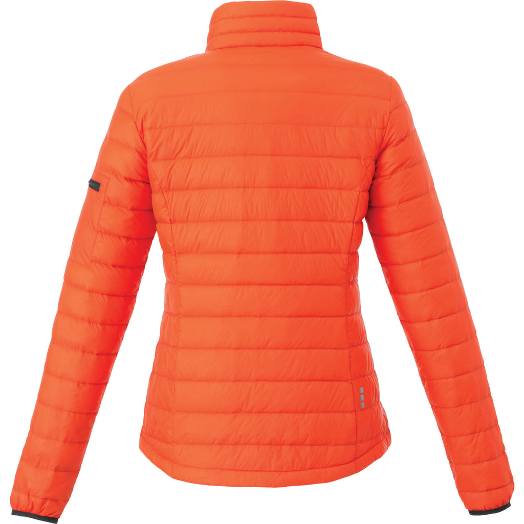 Whistler Lightweight Down Jacket for Women Embroidery - Orange - Back Flat