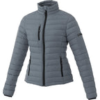 Whistler Lightweight Down Jacket for Women Embroidery - Steel Grey - Front Flat
