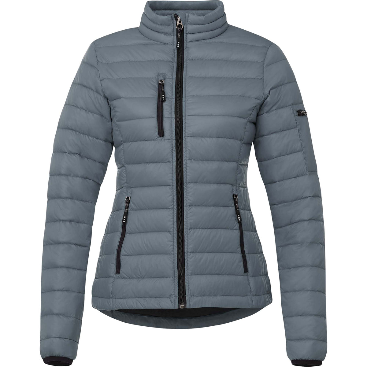 Whistler Lightweight Down Jacket for Women Embroidery - Steel Grey - Front
