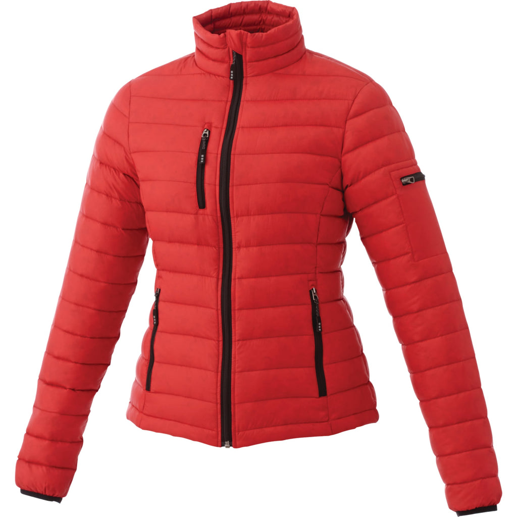 Whistler Lightweight Down Jacket for Women Embroidery - Team Red - Front Flat