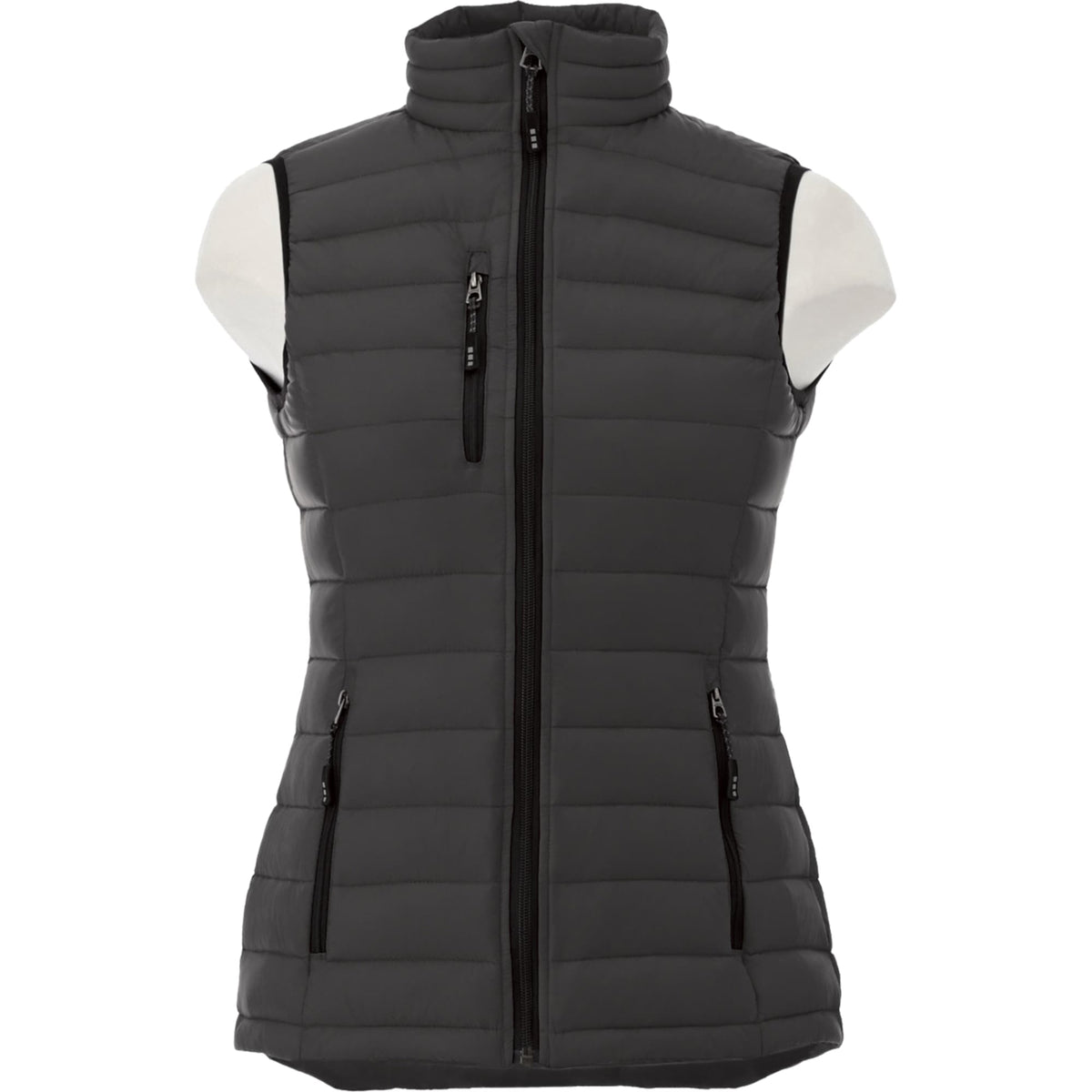Whistler Lightweight Down Vest for Women Embroidery - Black - Front