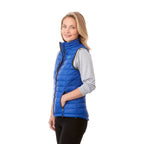 Whistler Lightweight Down Vest for Women Embroidery - New Royal - On Model