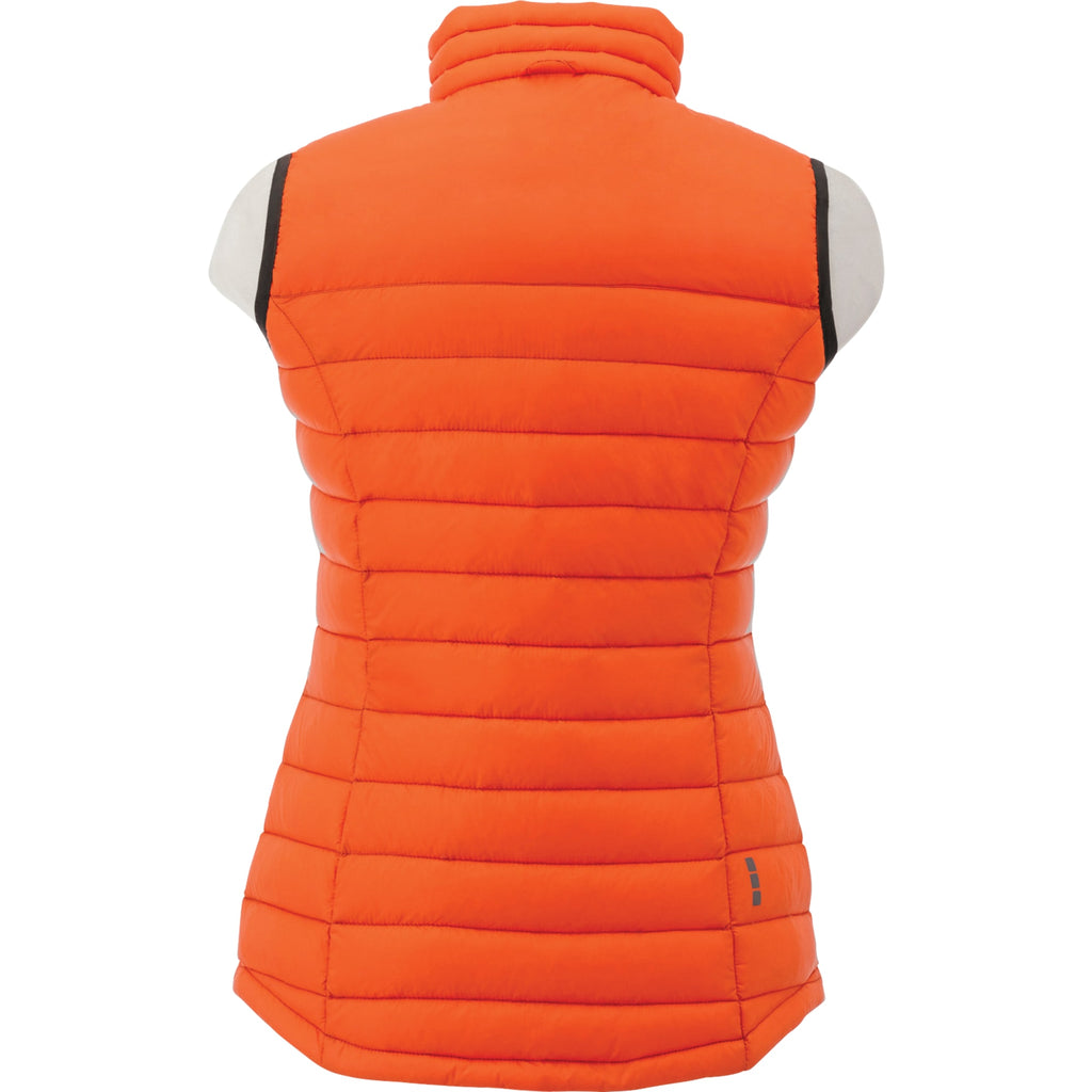 Whistler Lightweight Down Vest for Women Embroidery - Orange - Back Flat