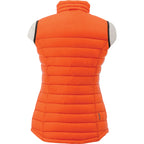 Whistler Lightweight Down Vest for Women Embroidery - Orange - Back Flat