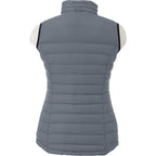 Whistler Lightweight Down Vest for Women Embroidery - Steel Grey - Back Flat
