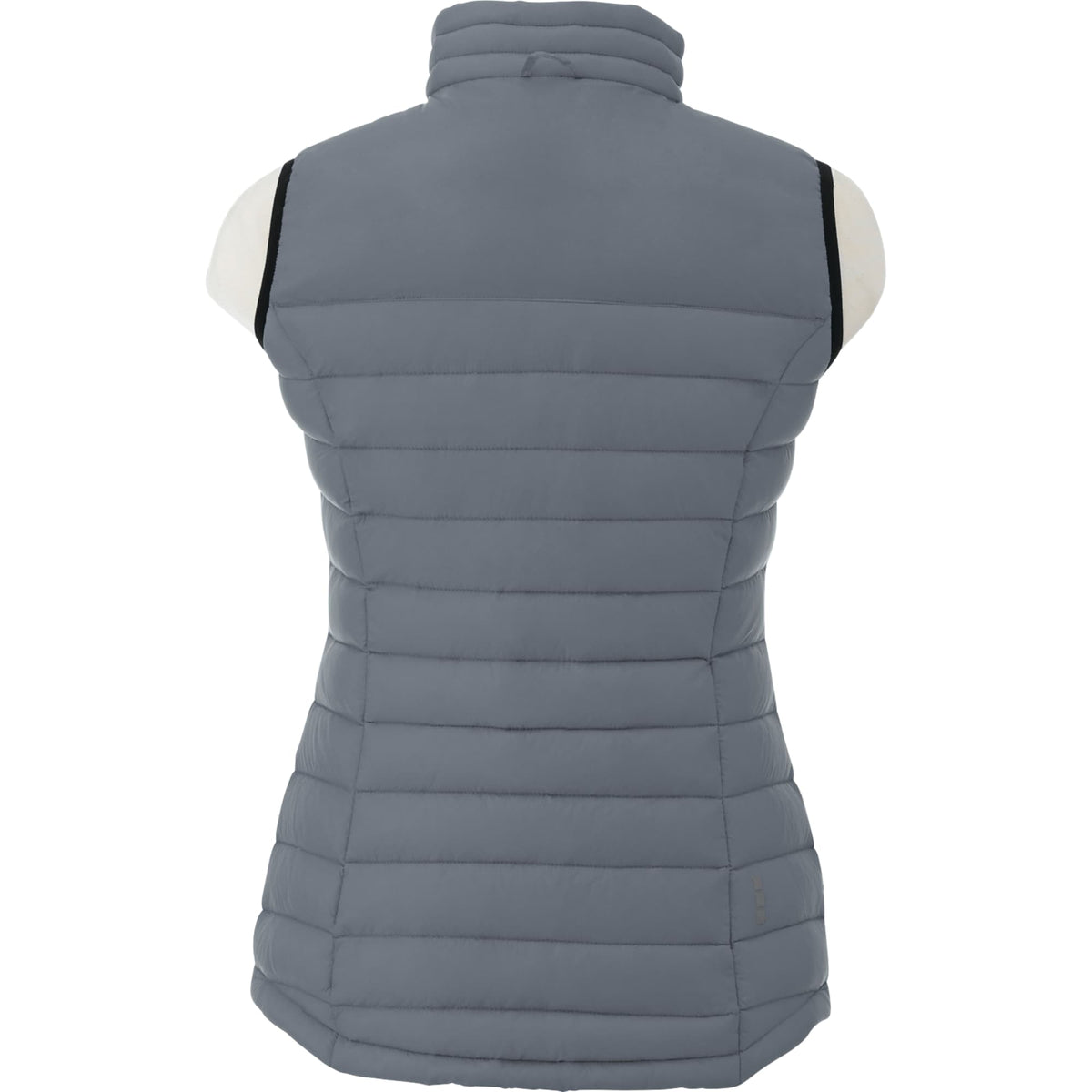 Whistler Lightweight Down Vest for Women Embroidery - Steel Grey - Back Flat