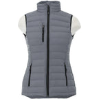 Whistler Lightweight Down Vest for Women Embroidery - Steel Grey - Front